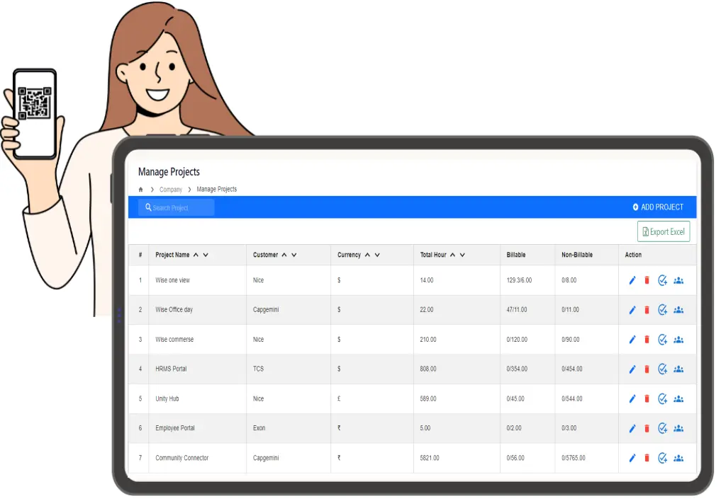 Manage Projects With HRMS