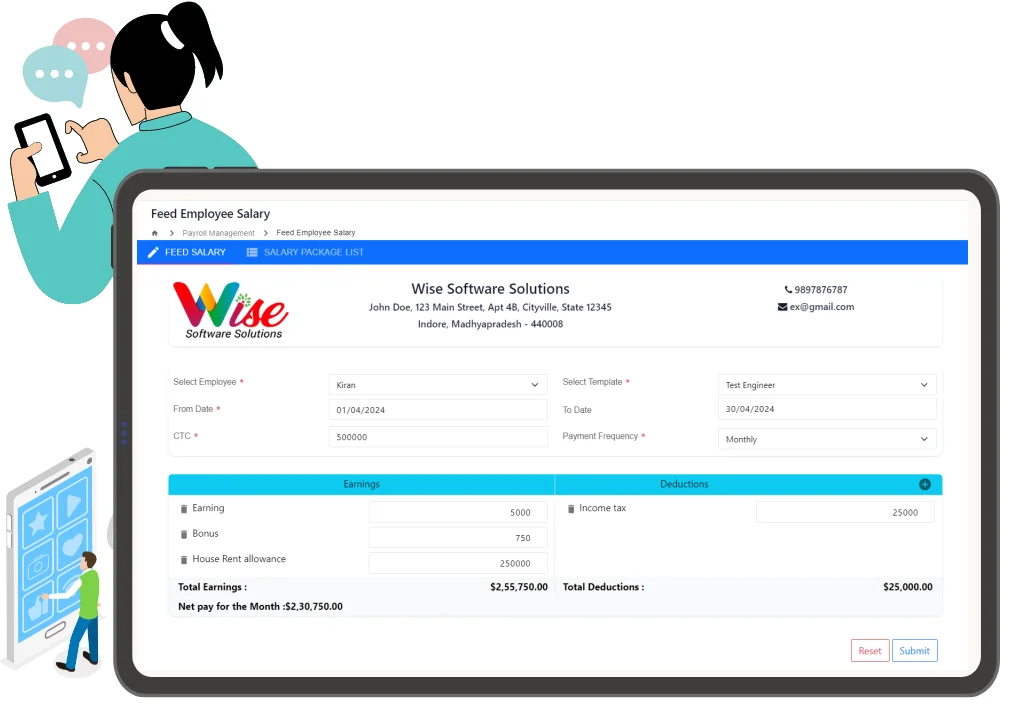 Salary Package to Each Employee Based on Job Grade