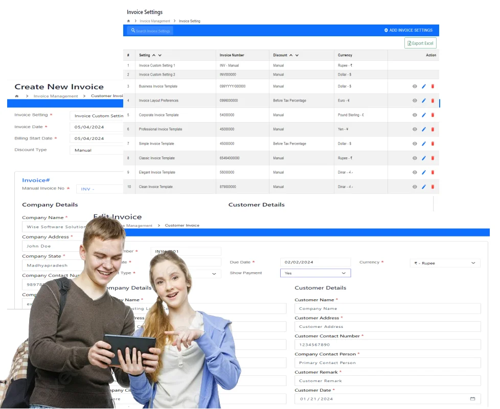 Invoice Management Details